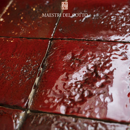 Piastrella in terracotta - COTTO SMALTATO VULCANO - MAESTRI DEL COTTO - smaltata / da interno / da bagno
