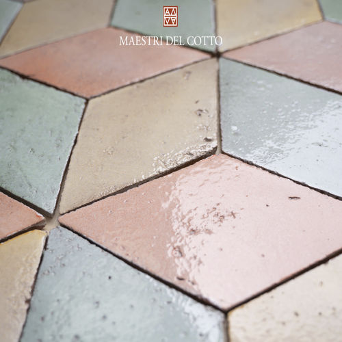 Piastrella in terracotta - COTTO SMALTATO POSITANO - MAESTRI DEL COTTO - smaltata / da interno / da bagno