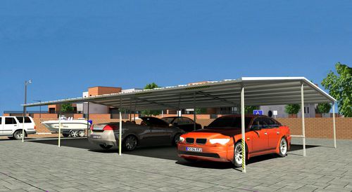 Tettoia per posto-auto contract - Cuatelart, s.l. - prefabbricata / in acciaio galvanizzato