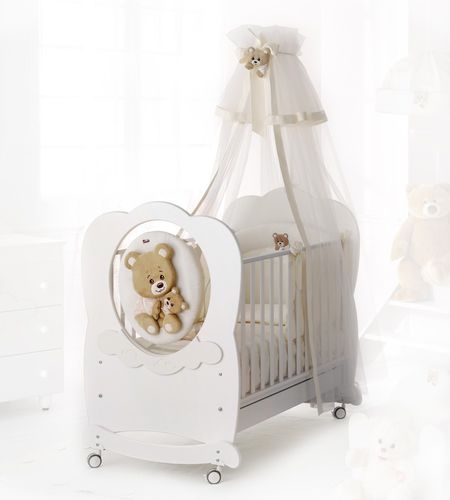 Letto per neonato contemporaneo - ABBRACCI - Baby Expert - con rotelle / in legno