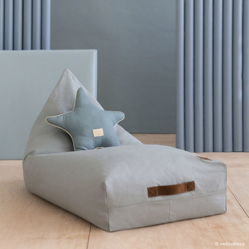 Poltrona a sacco contemporanea - Oasis - Nobodinoz - in cotone / con rivestimento rimovibile / per bambini
