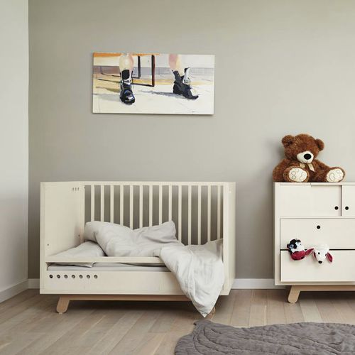 Letto per neonato singolo - PEEKABOO - KUTIKAI - contemporaneo / in betulla / in rovere