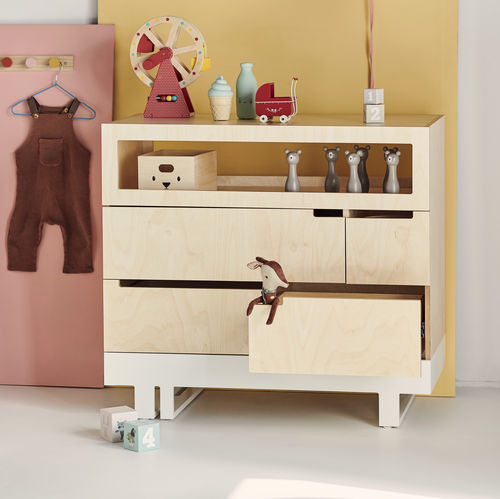 Cassettone contemporaneo - ROOF - KUTIKAI - in betulla / in legno compensato / per bambini (unisex)