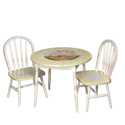 Set tavolo e sedia classico - NURSERY RHYMES  - AFK - da interno / in legno / per bambini
