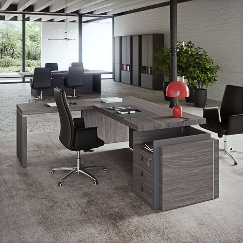 Scrivania direzionale - SESSANTA - PROF - contemporanea / in legno / con contenitore