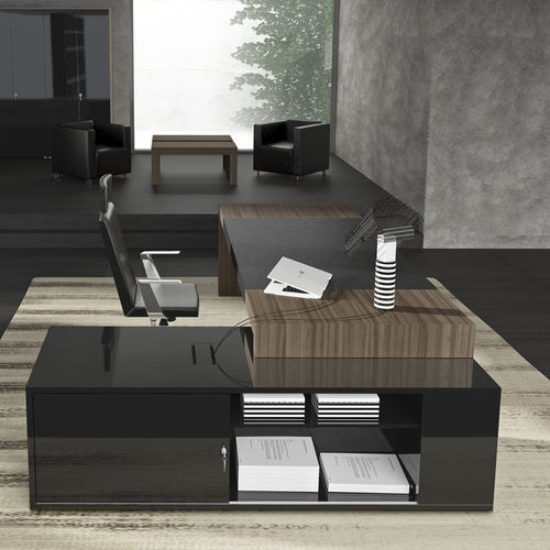 Scrivania direzionale - BLOCK - PROF - contemporanea / in legno / con contenitore