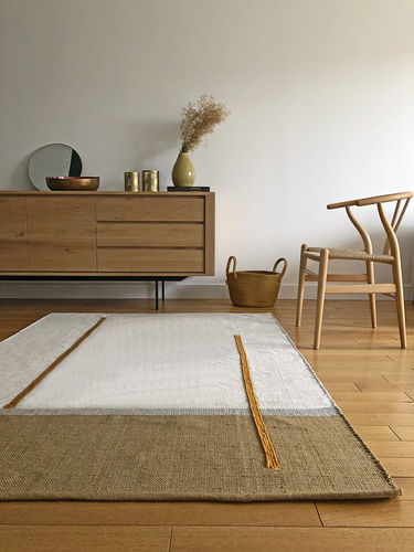 Tappeto contemporaneo - ATLAS - AFK Living - a motivi / in fibra naturale / in lana