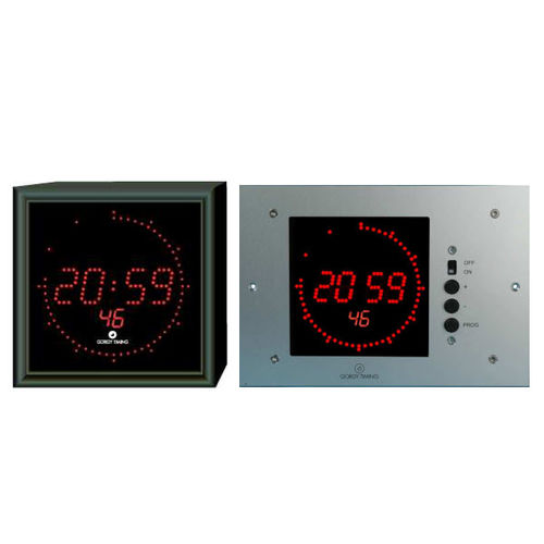 Orologio contemporaneo - LEDI 1/60/S  - Gorgy Timing - a muro / digitale / in alluminio