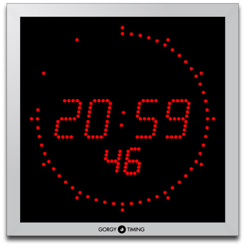 Orologio contemporaneo - LEDI® 7.60.S - Gorgy Timing - a muro / digitale / in alluminio