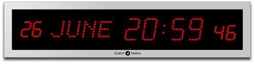 Orologio contemporaneo - LEDICA® 7.M.S - Gorgy Timing - a muro / digitale / in alluminio