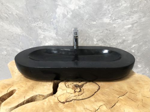 Lavabo da appoggio - MONTERREY - ARRELART - in pietra naturale / personalizzabile / su misura
