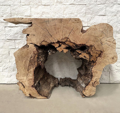 Consolle design originale - LYON - ARRELART - in legno massiccio / in legno tropicale / con supporto in legno massiccio