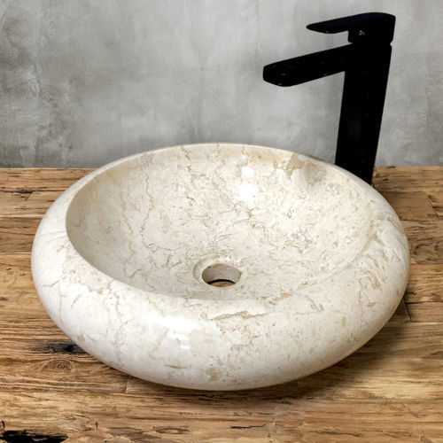 Lavabo da appoggio - LAVPED618 - ARRELART - in marmo / in pietra naturale / personalizzabile