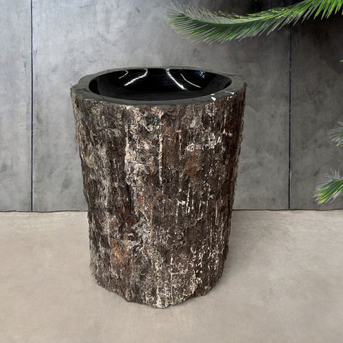 Lavabo autoportante - BALTIMORE - ARRELART - in legno fossilizzato / personalizzabile / su misura