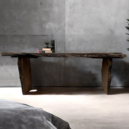 Consolle contemporanea - APULIA - ARRELART - in legno esotico / con supporto in legno massiccio / rettangolare