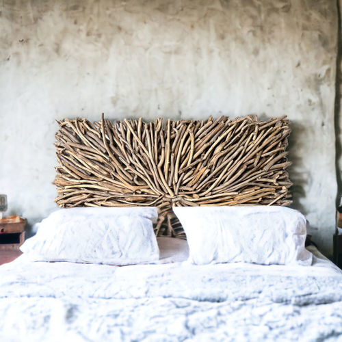 Testiera per letto matrimoniale - TULUM - ARRELART - design originale / in legno / incolore