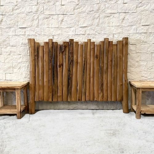 Testiera per letto matrimoniale - LUCIEN - ARRELART - design originale / in teak / su misura