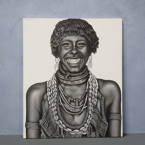 Quadro dipinto a mano - QUADRE7 - ARRELART - ritratto