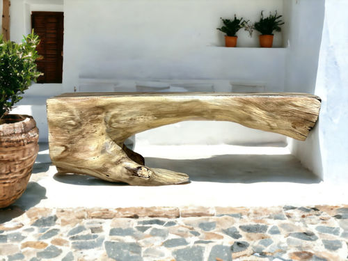 Panca design originale - BANQ5 - ARRELART - in teak / senza schienale / senza braccioli