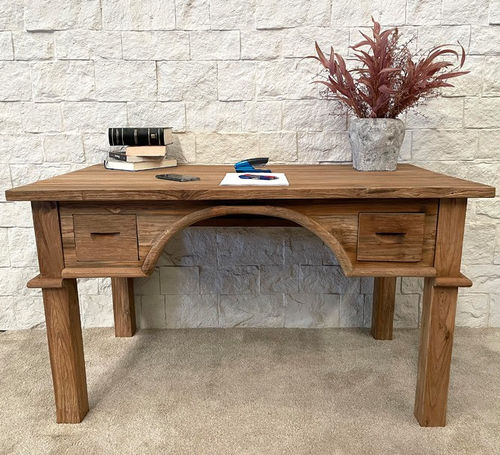 Scrivania da terra - JULIEN - ARRELART - contemporanea / in teak / dritta