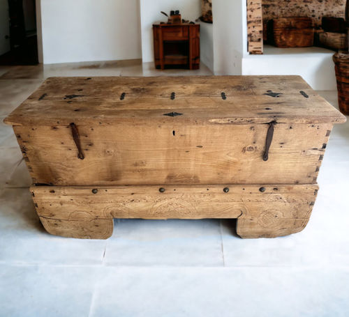 Cassapanca in stile rustico - MONTECARLO - ARRELART - in teak / rettangolare