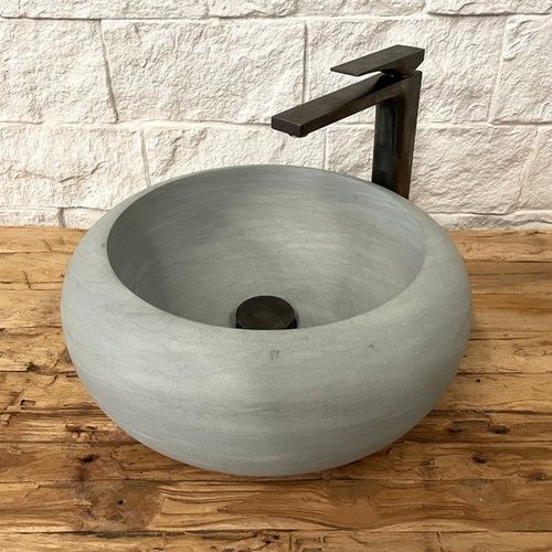 Lavabo da appoggio - AQUA - ARRELART - in pietra / personalizzabile / su misura