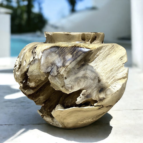 Vaso design originale - GERRO23 - ARRELART - in teak / contract