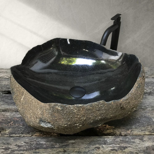 Lavabo da appoggio - NIZA - ARRELART - in pietra naturale / personalizzabile / su misura