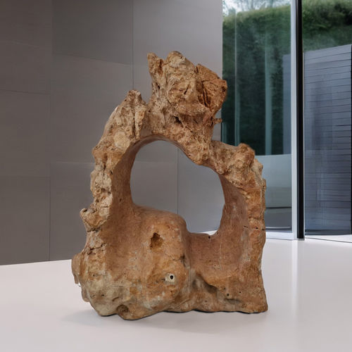 Scultura in pietra - BORNEO - ARRELART - fatta a mano / a pavimento / marrone