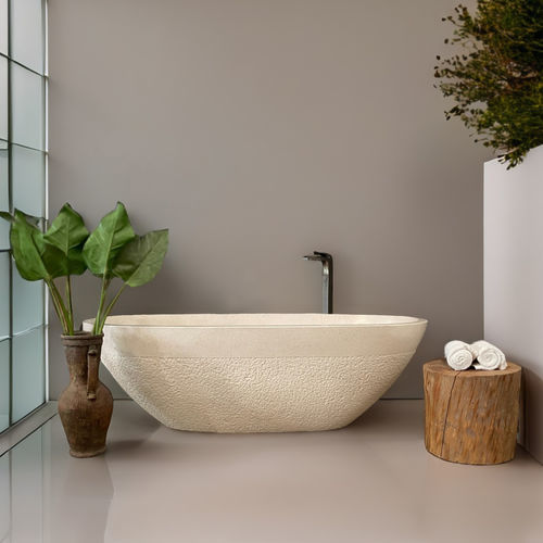Vasca da bagno ovale - VANIA - ARRELART - da appoggio / per ambiente abitativo / in composito