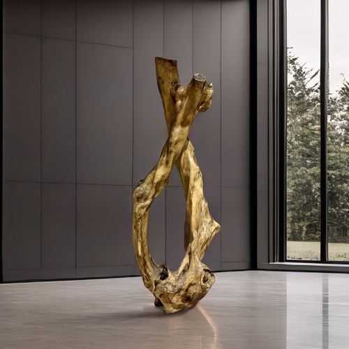 Scultura in teak - ANOUK - ARRELART - da esterno / da giardino / a pavimento
