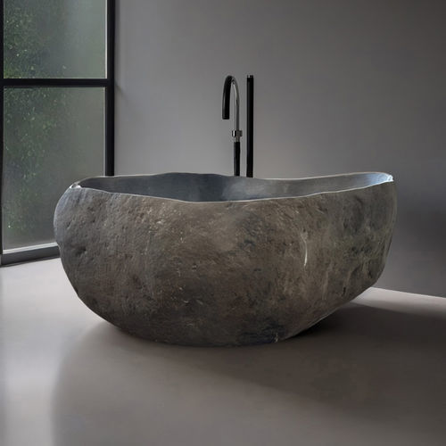 Vasca da bagno da appoggio - MANACOR - ARRELART - per ambiente abitativo / in pietra / design originale