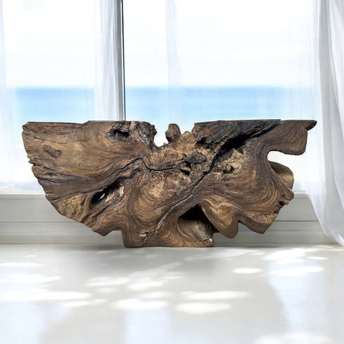 Consolle contemporanea - NATURA - ARRELART - in legno massiccio / in legno tropicale / con supporto in legno massiccio