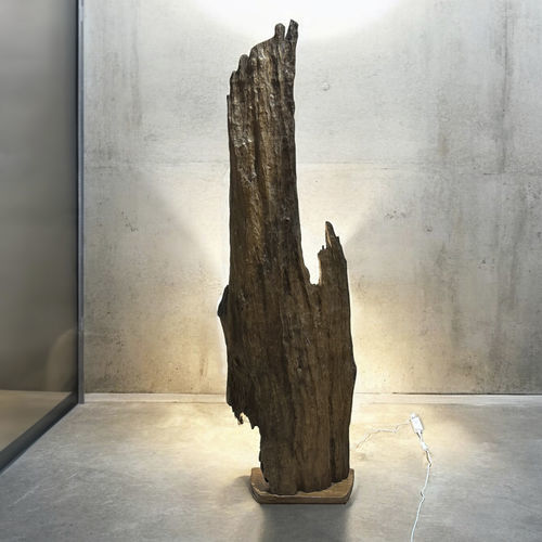 Lampada da terra - BEGUR - ARRELART - in teak / contemporanea / con cavo