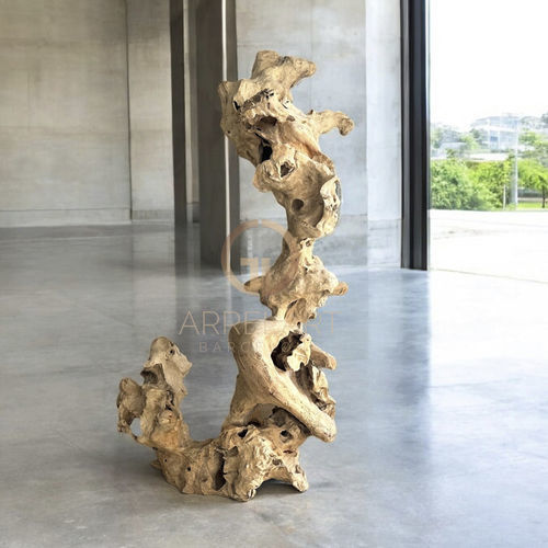 Scultura in teak - JUDY - ARRELART - da esterno / fatta a mano / a pavimento