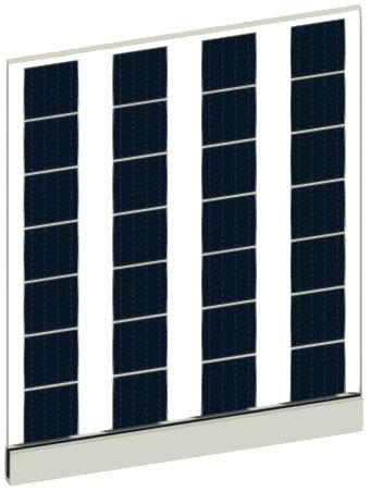 Pannello fotovoltaico per balcone - SI-ESF-M-BIPV-BL-P156-28 - Solar Innova Green Technology - monocristallino / doppio vetro / BIPV