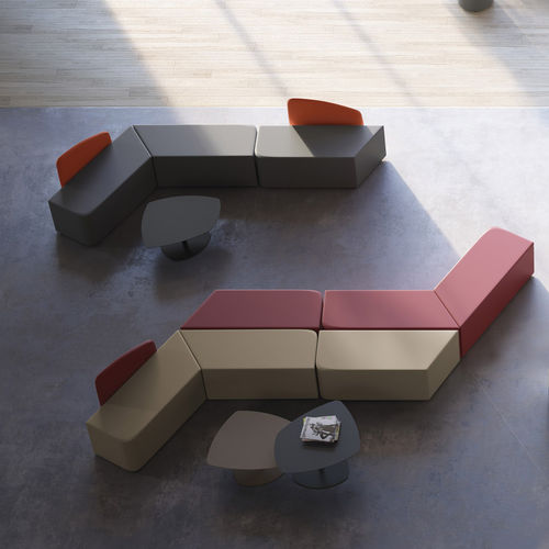 Divano modulare - MANTRA - ARTE & D SRL - contemporaneo / in tessuto / in ecopelle