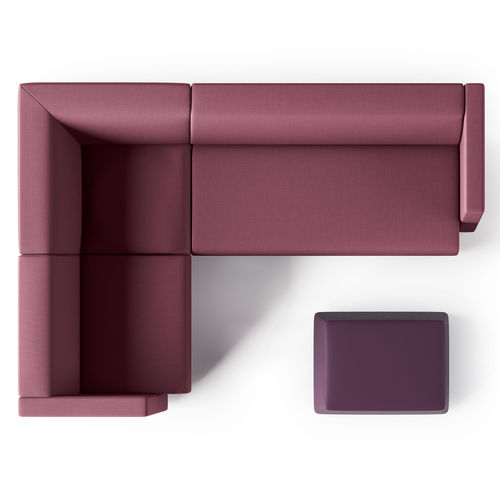 Divano modulare - TRES - ARTE & D SRL - d'angolo / contemporaneo / in tessuto
