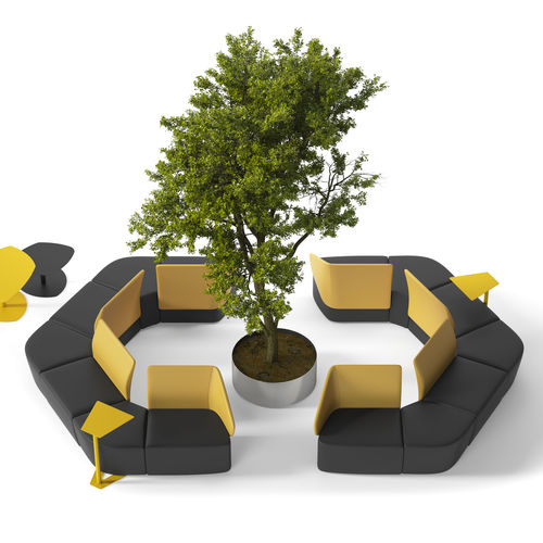 Divano modulare - IKEBANA Edi & Paolo Ciani Design - ARTE & D SRL - d'angolo / contemporaneo / in tessuto