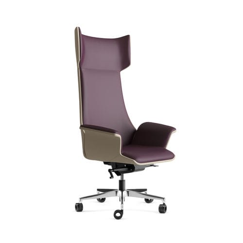 Poltrona direzionale contemporaneo - MAXIMA - ARTE & D SRL - in ecopelle / in pelle / imbottito