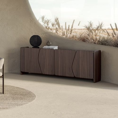 Credenza contemporanea - Dolmen - Nature Design - in legno massiccio / in noce americano / in quercia naturale