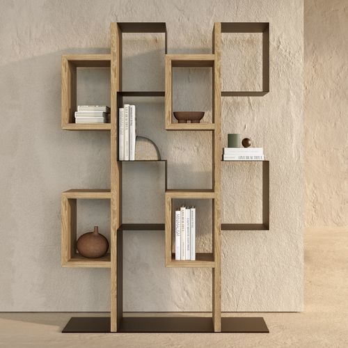 Libreria contemporanea - Gemini - Nature Design - in rovere / in noce americano / in quercia naturale