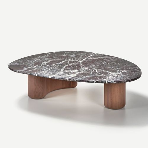 Tavolino basso contemporaneo - Lake - Nature Design - in vetro / in ceramica / in marmo