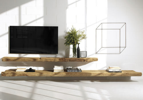 Parete attrezzata TV contemporaneo - Line  - Nature Design - in legno / nero
