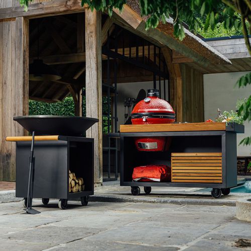 Mobile da cucina per giardino - O-K-T-B - OFYR France - in legno / per uso residenziale
