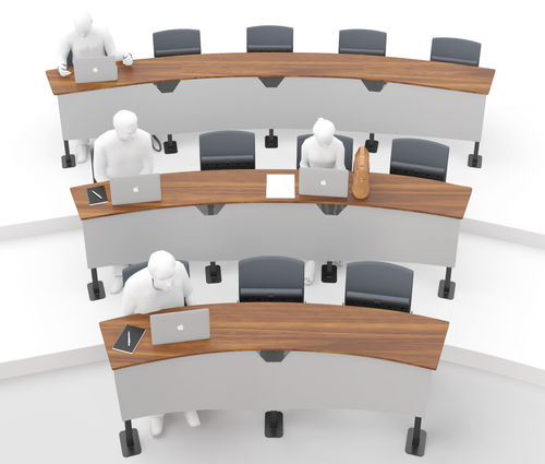 Sedia contemporanea - HORSESHOE - FERCO SEATING SYSTEMS M SDN BHD - da interno / in tessuto / con supporto in metallo