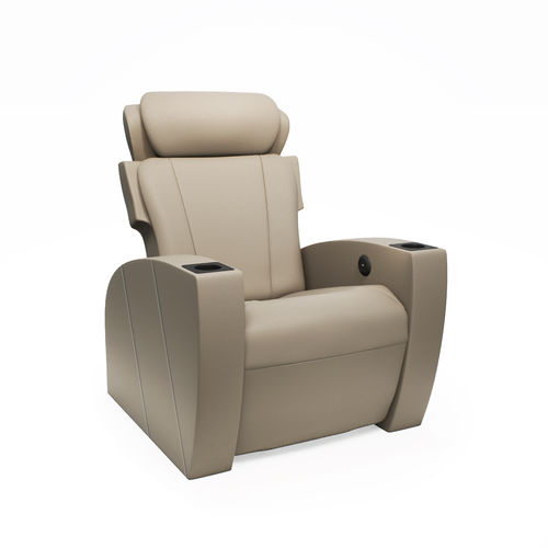 Poltrona per cinema in pelle - OPUS ZERO GRAVITY - FERCO SEATING SYSTEMS M SDN BHD - contract / rossa / blu