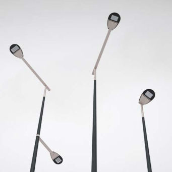 Lampione urbano - LAFOGLIA - Ghisamestieri - contemporaneo / in metallo / LED