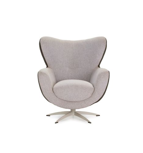 Poltrona contemporanea - BLOOM - Raga - in tessuto / in pelle / in legno