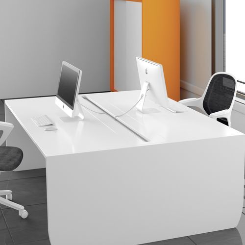 Scrivania per open space - FERCIA - con rotelle / da 2 persone / contemporanea